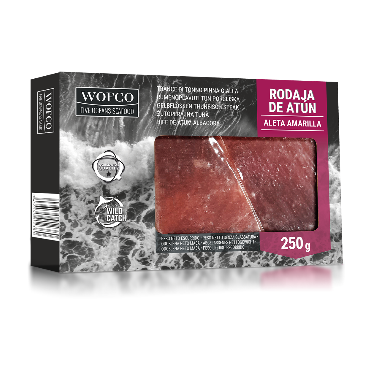 TONNO PINNE GIALLE A FETTE 250g